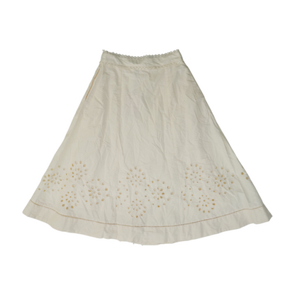 Cream Midi Skirt