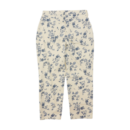 Ivory Floral Loose Jeans