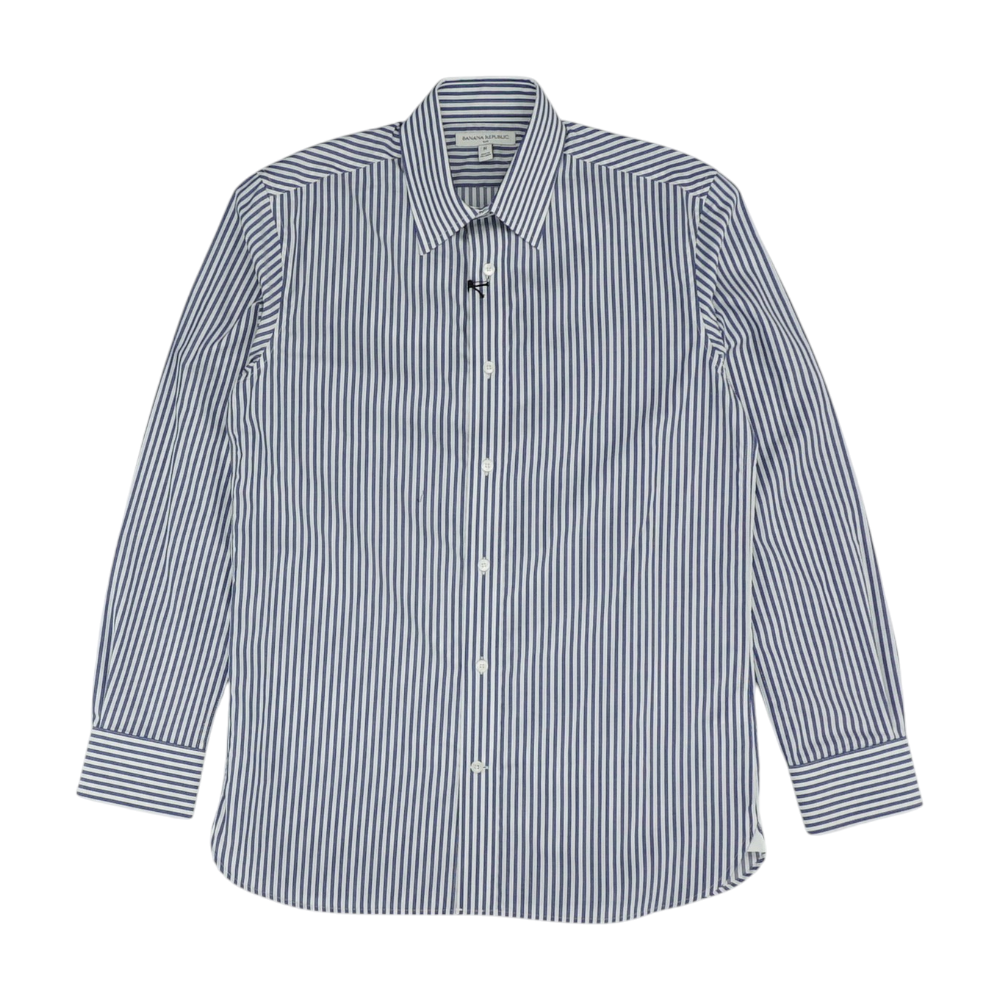 Blue Striped Long Sleeve Button Down