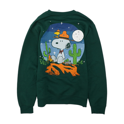 Green Solid Sweatshirt Pullover
