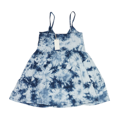 Blue Tie-Dye Mini Dress