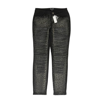 Black Polka Dot Slim Jeans