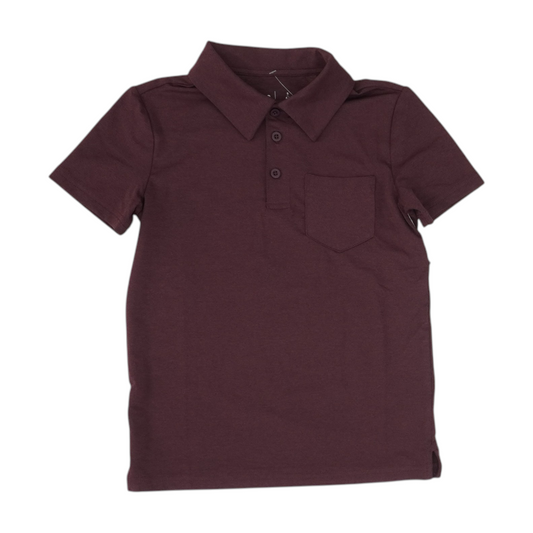 Burgundy Short Sleeve Polo