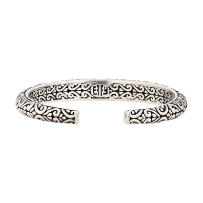 1/6 ctw Sterling Silver Diamond Cuff Bracelet