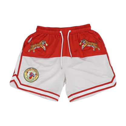 Red Graphic Active Shorts