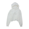 White Solid Hoodie Pullover