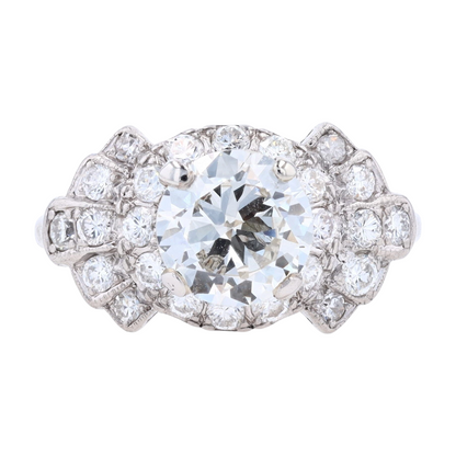 2 1/3 ctw Platinum Diamond Engagement Ring