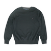 Black Solid Pullover Sweater