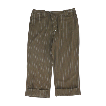 Brown Striped Pants