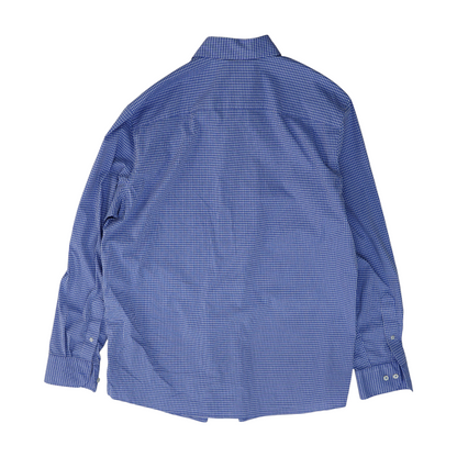 Blue Check Long Sleeve Button Down