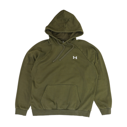 Green Solid Hoodie Pullover