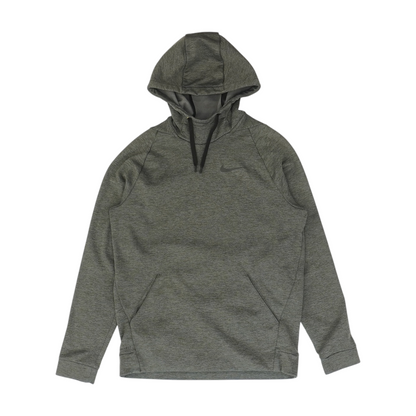 Gray Solid Hoodie Pullover