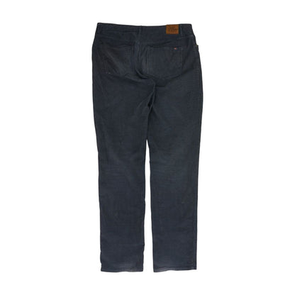 Navy Solid Five Pocket Pants
