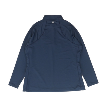 Navy Solid 1/4 Zip Pullover