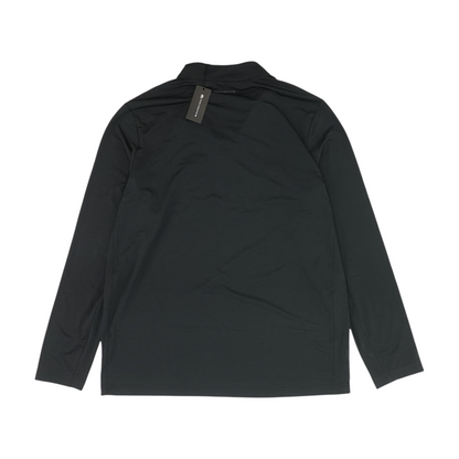 Black Solid 1/4 Zip Pullover