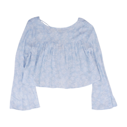 Blue Floral Blouse