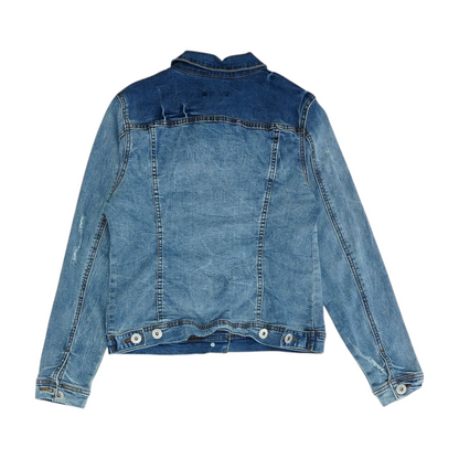 Blue Floral Denim Jacket