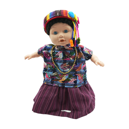 Collectible Porcelain Doll in Traditional Clothing