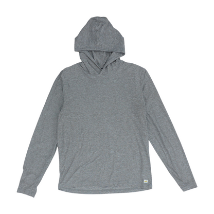 Gray Solid Hoodie Pullover