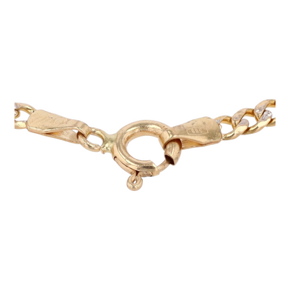 14K Two-Tone Gold Chain Bracelet