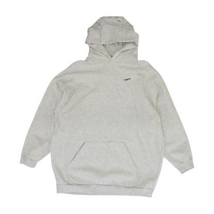 Gray Solid Hoodie Pullover