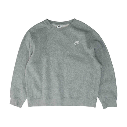Gray Solid Sweatshirt Pullover
