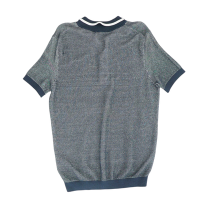 Navy Solid Short Sleeve Polo