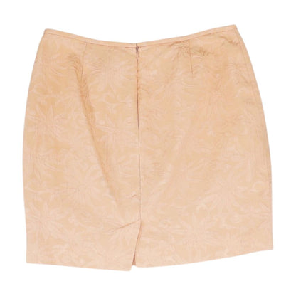 Peach Floral Midi Skirt