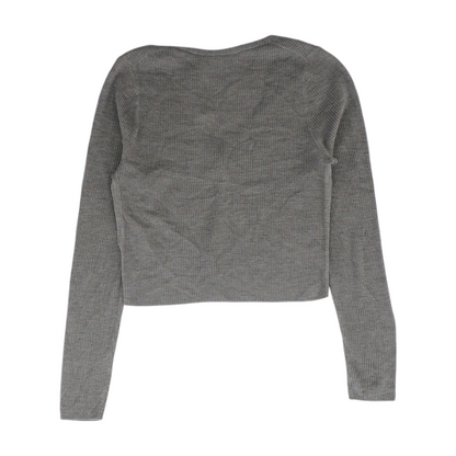 Gray Cardigan Sweater