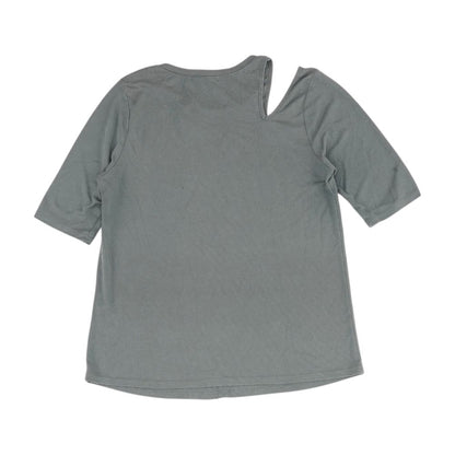 Gray Crewneck Knit Top