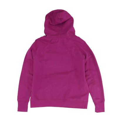 Magenta Solid Hoodie Pullover