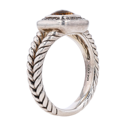 1/6 ctw Sterling Silver Citrine Fashion Ring