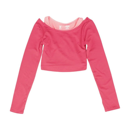 Red Solid Active Pullover