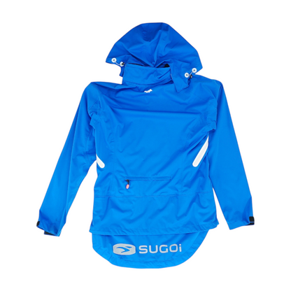 Blue Solid Rain Jacket