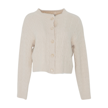 Beige Cardigan Sweater