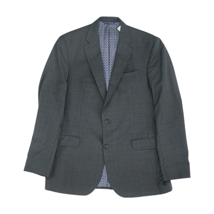 Ted Baker Black Long Plaid Sport Coat – Image 1