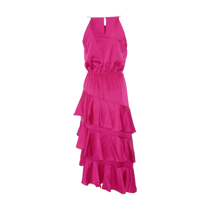 Magenta Midi Dress