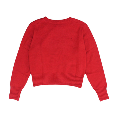 Red Petite Pullover Sweater