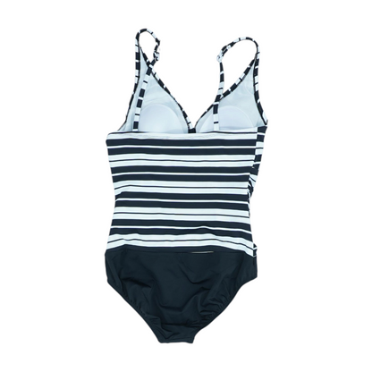 Black Striped One-Piece