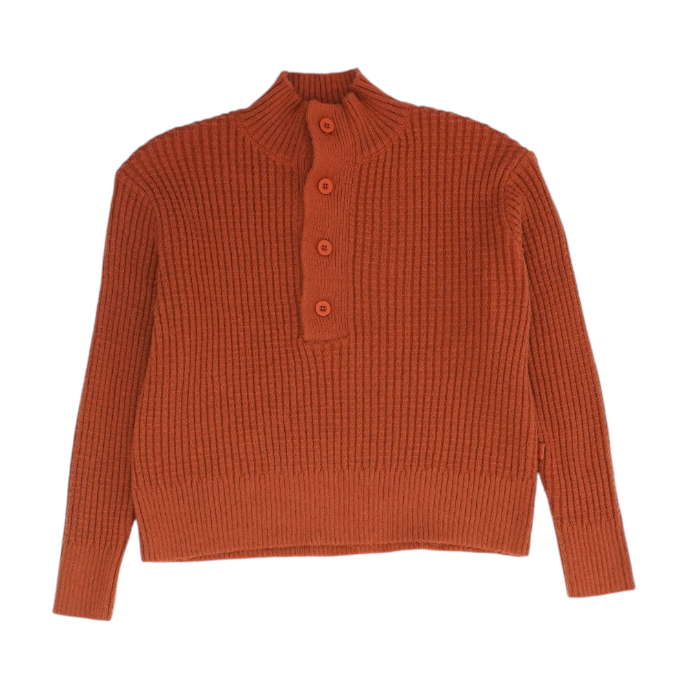 Orange 1/4 Zip Sweater