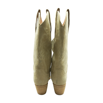 Beige Western Boots