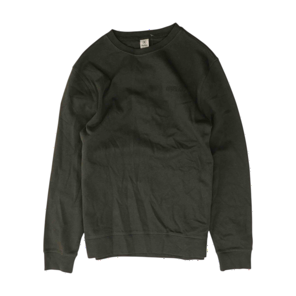 Gray Solid Sweatshirt Pullover