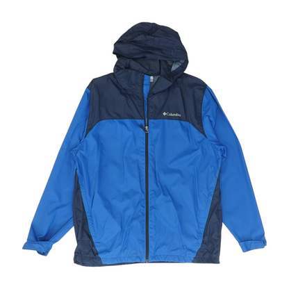 Blue Color Block Rain Jacket