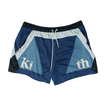 Blue Color Block Active Shorts