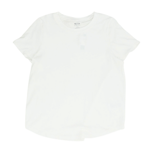 White Solid Pajama Top