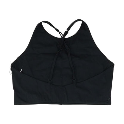Black Solid Sports Bra