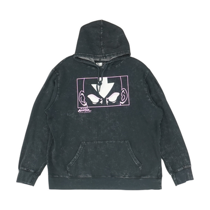 Black Striped Hoodie Pullover