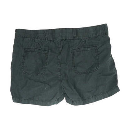 Black Solid Knit Shorts