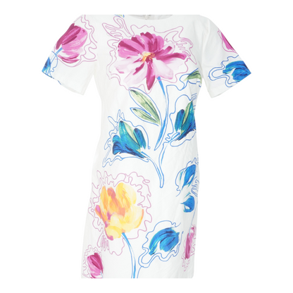 Ivory Floral Mini Dress