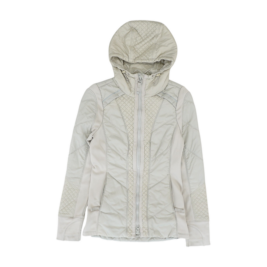 Beige Solid Active Jacket